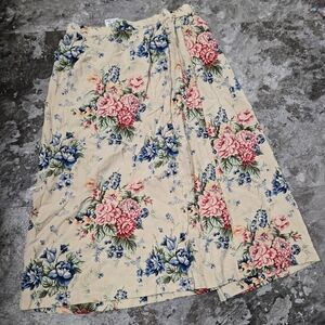 Womens Stephanie Multicolor Floral Midi Skirt No Size